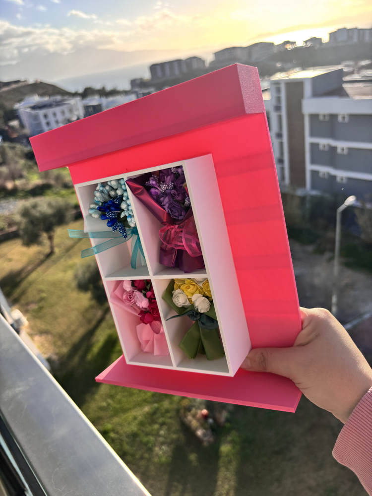Pembe çiçek otomatı 