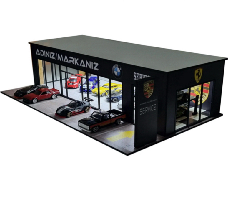 Led ışıklı kişiye özel galeri (arabasız)(5-7işgünüyapımı)