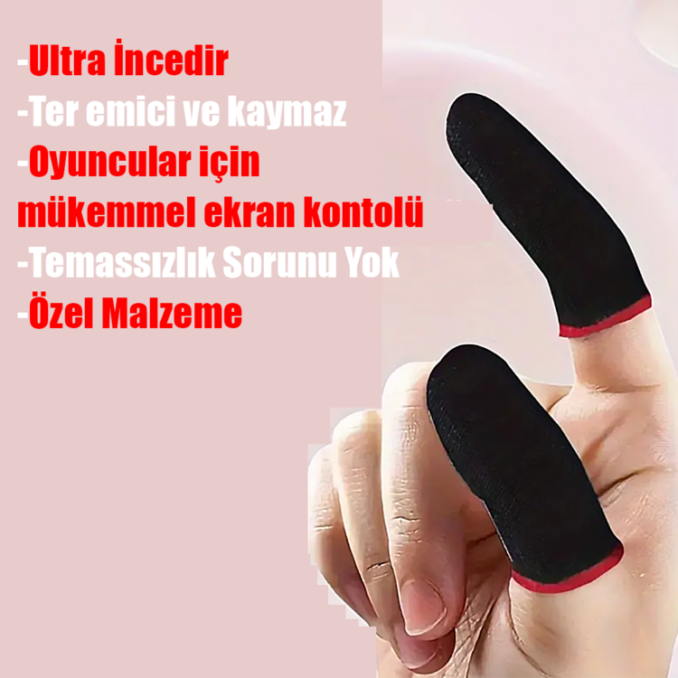 Oyuncu Parmaklık Eldiveni - Fiber Oyuncu Eldiveni - Anti-ter Parmaklık