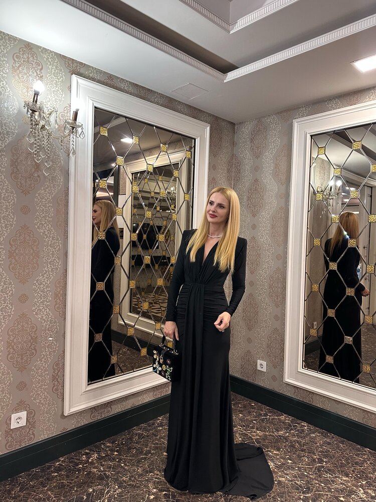 Venezia Drape Abiye Elbise