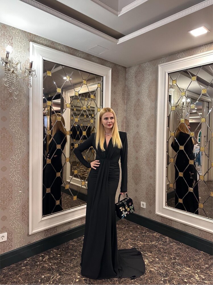 Venezia Drape Abiye Elbise