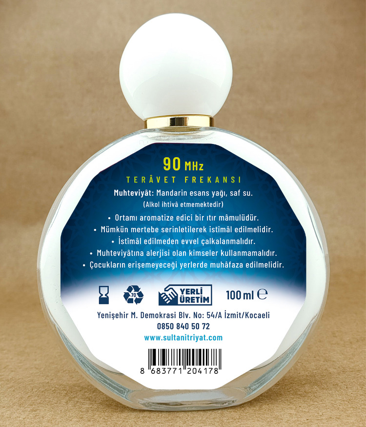 Sultan Râyihân Alkolsüz Mandarin Itırı 100ML (Parfüm Alternatifi)
