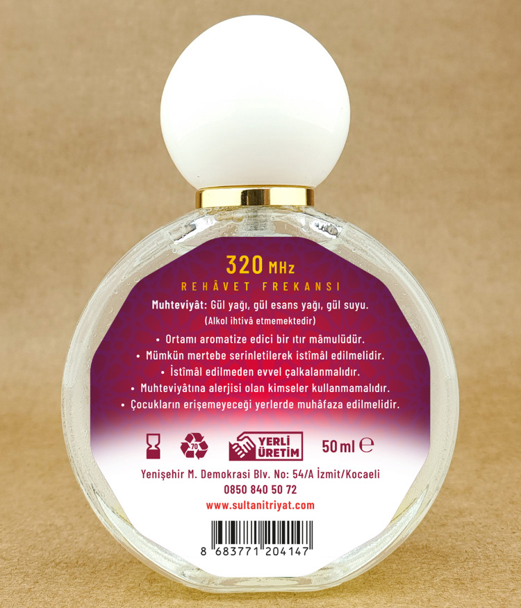 Sultan Râyihân Alkolsüz Gül Itırı 50ML (Parfüm Alternatifi)