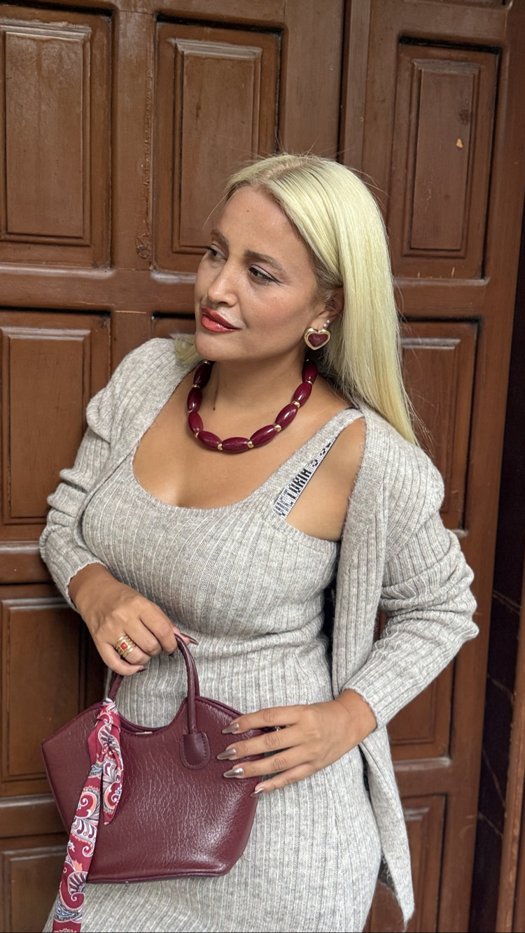 Triko Elbise Takım