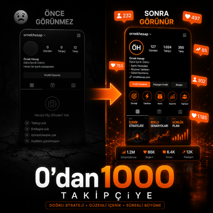 Instagram Büyüme Sistemi 2026 | 30 Günlük Adım Adım Büyüme Planı