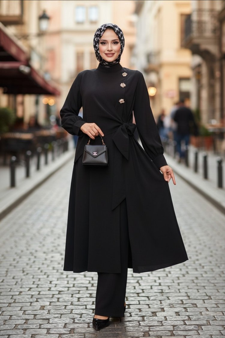 kubra ipek pantalon tunik takimimiz 
