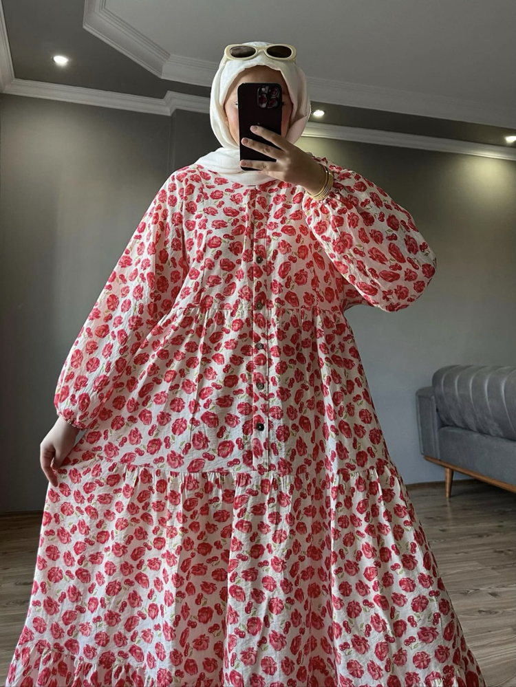 Kiraz Mevsimi Premium Elbise