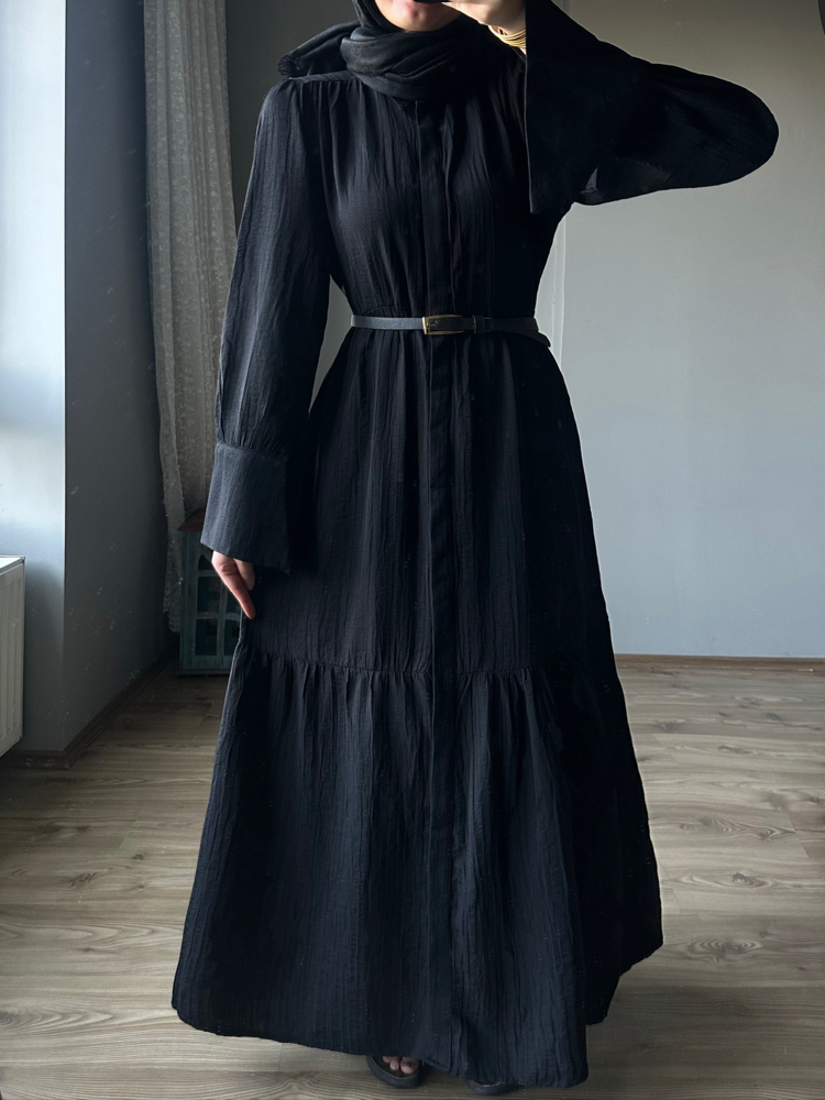 Tiril Elbise Siyah