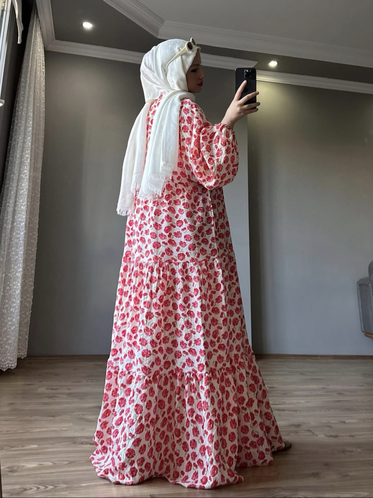 Kiraz Mevsimi Premium Elbise