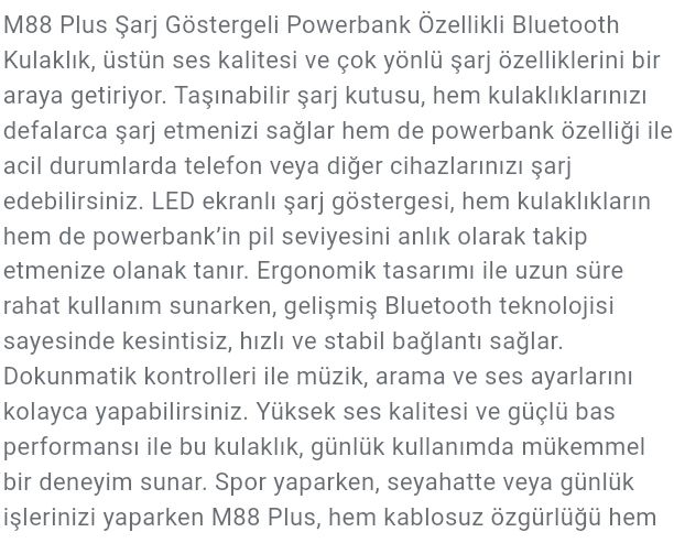 POWERBANKLI BLUETOOTH KULAKLIK