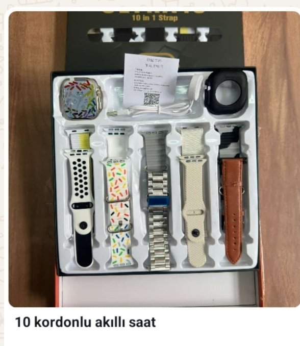 10 kordonlu akıllı saat