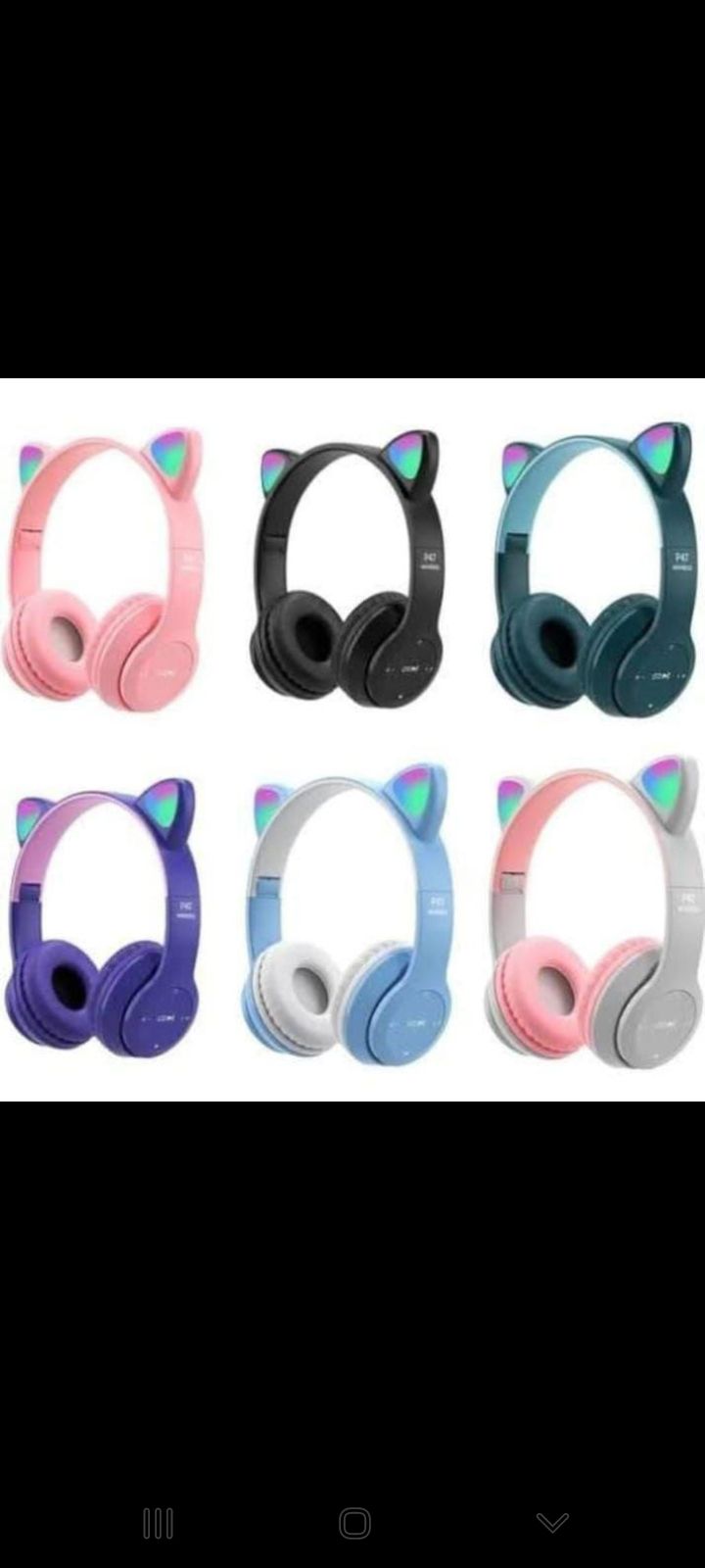 BLUETOOTH BAŞ ÜSTÜ KEDİLİ KULAKLIK