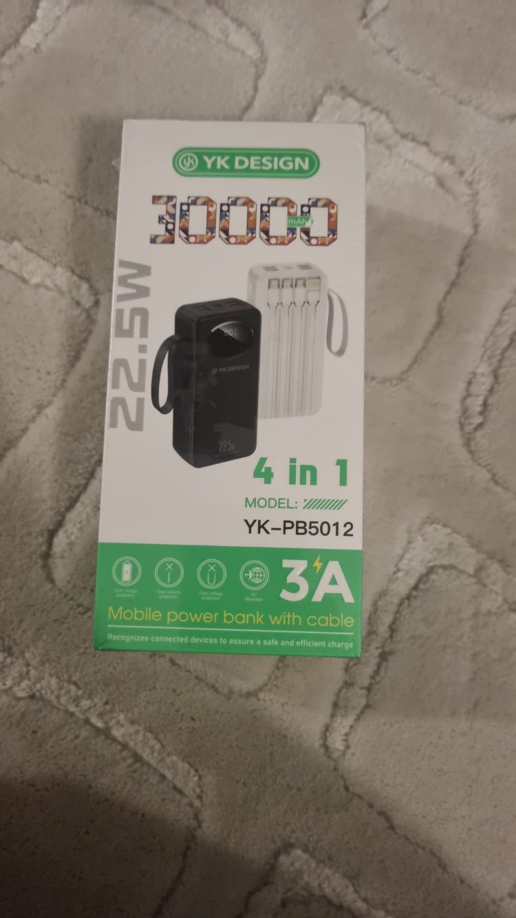yk-desing marka 30.000 lik powerbank