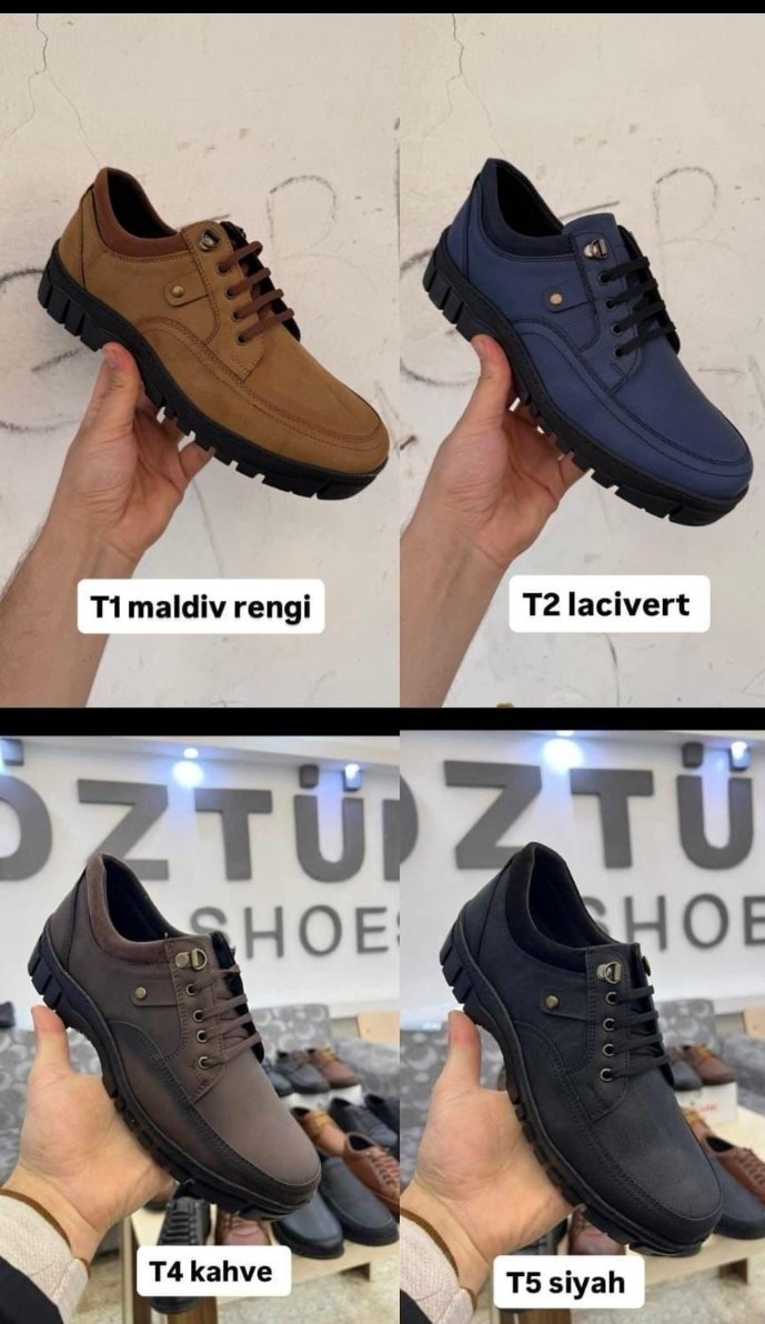 hakiki deri ayakkabı çeşitleri 35-45 arası numaralar mevcut