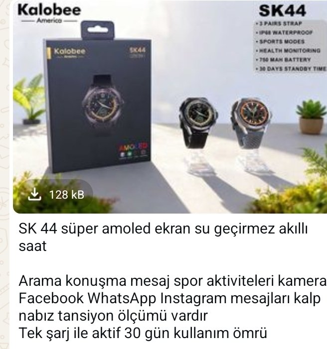 kalabe marka süper amolet ekran akıllı saat 2 yıl garantili