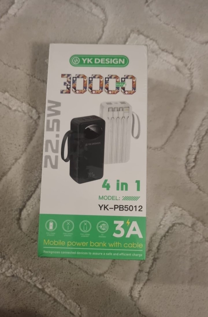 yk-desing marka 30.000 lik powerbank