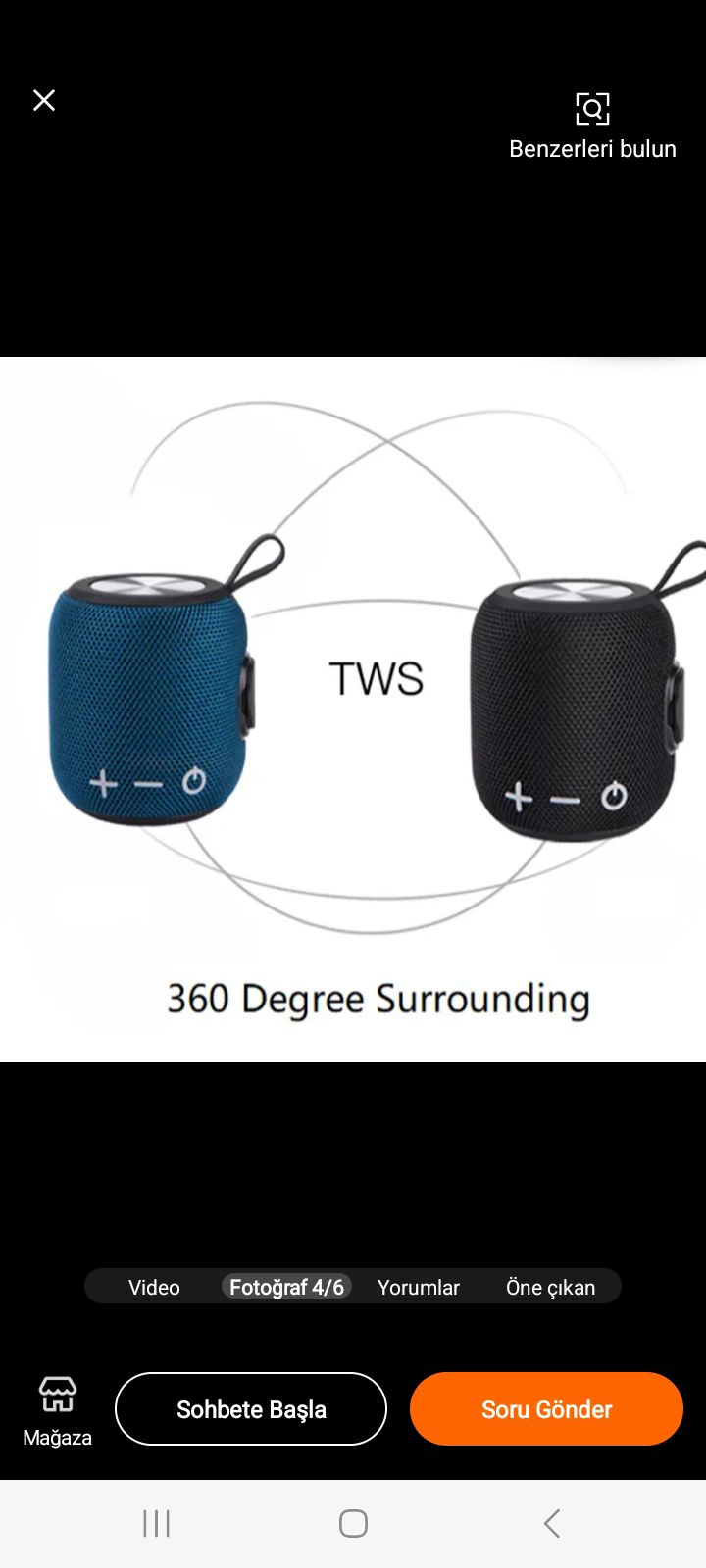 Bluetooth speaker hoparlör