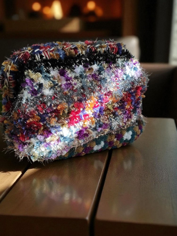Winter Blend Knit Clutch