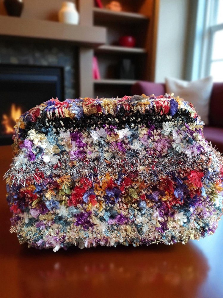 Winter Blend Knit Clutch