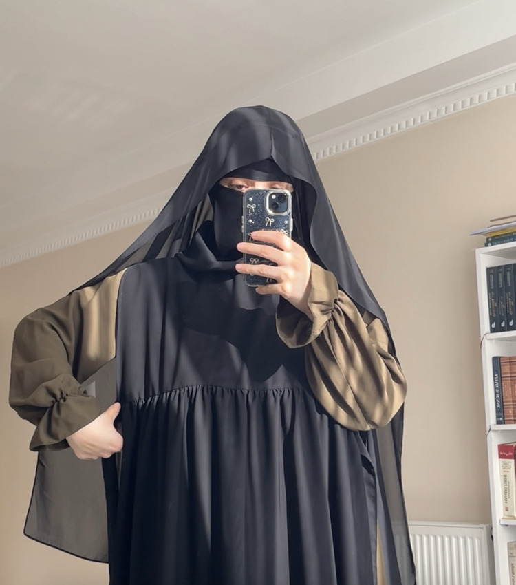 Düz abaya ve üst jile takım