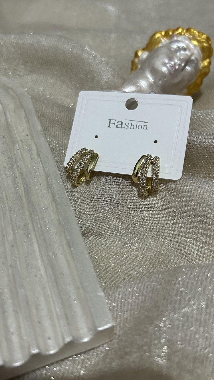 3 sıralı küpe