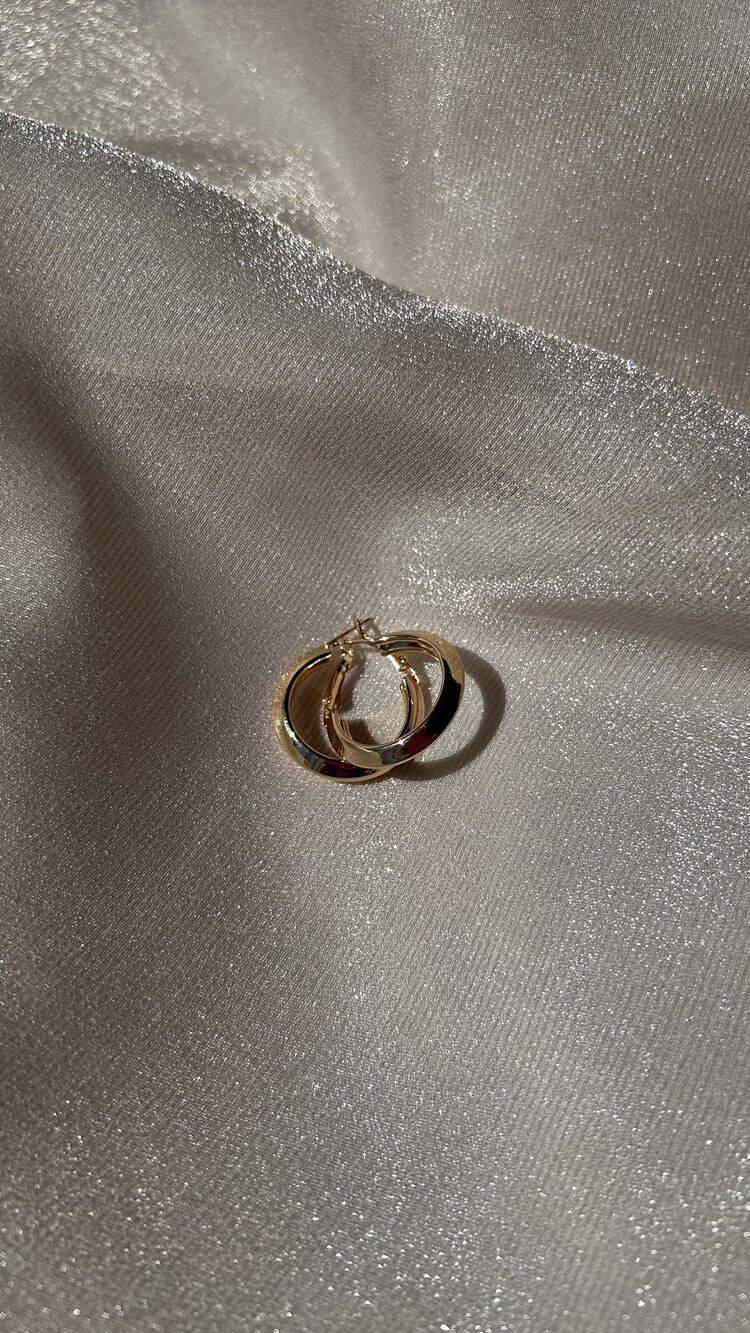 Gold halka küpe
