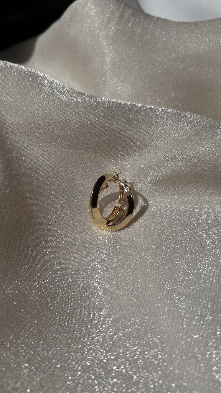Gold halka küpe