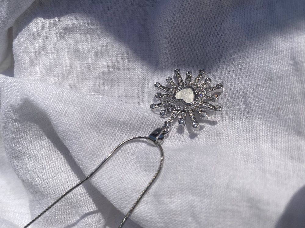 Silver kalp kolye