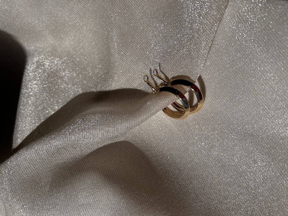 Gold halka küpe