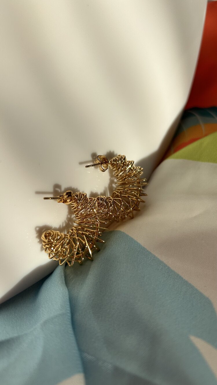 Gold halka küpe