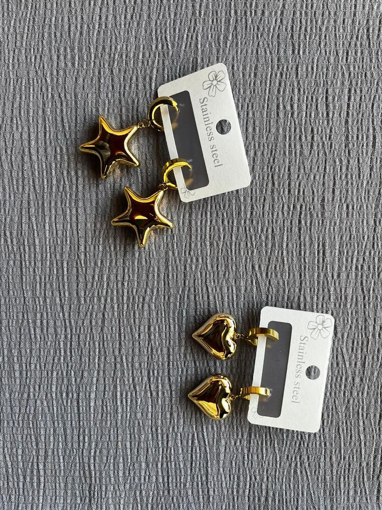 Gold Çelik Küpe