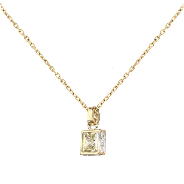 ✨ Aveline Butter Yellow Stone Kolye ✨