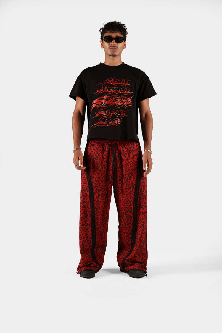 Wine Leopard Sweatpants