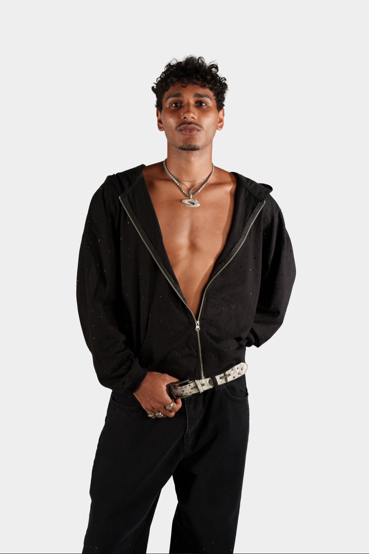 Svamp Mono Diamond Zip 