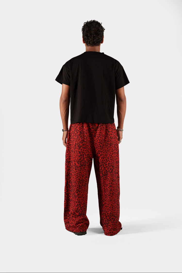Wine Leopard Sweatpants