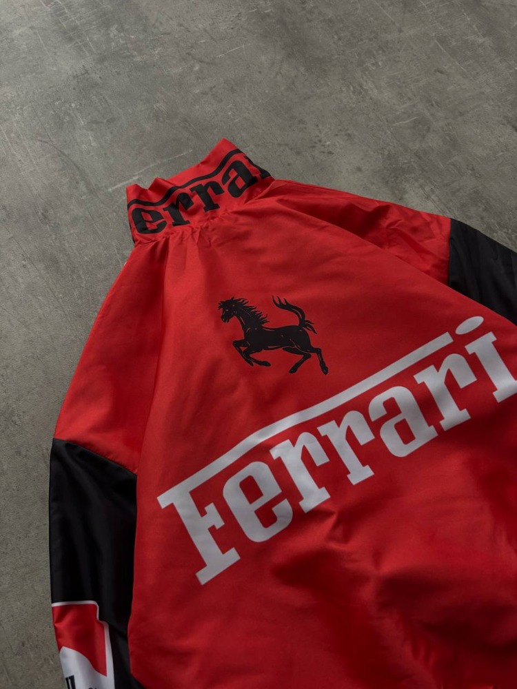 BOMBER VINTAGE KIRMIZI F1 CEKET