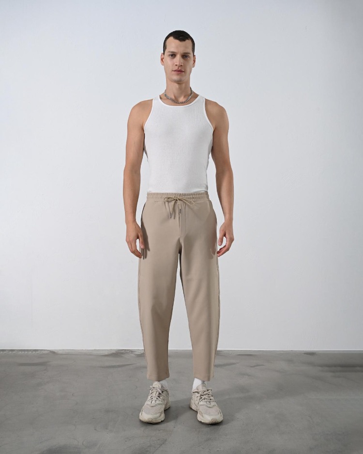 Bej Basic Jogger