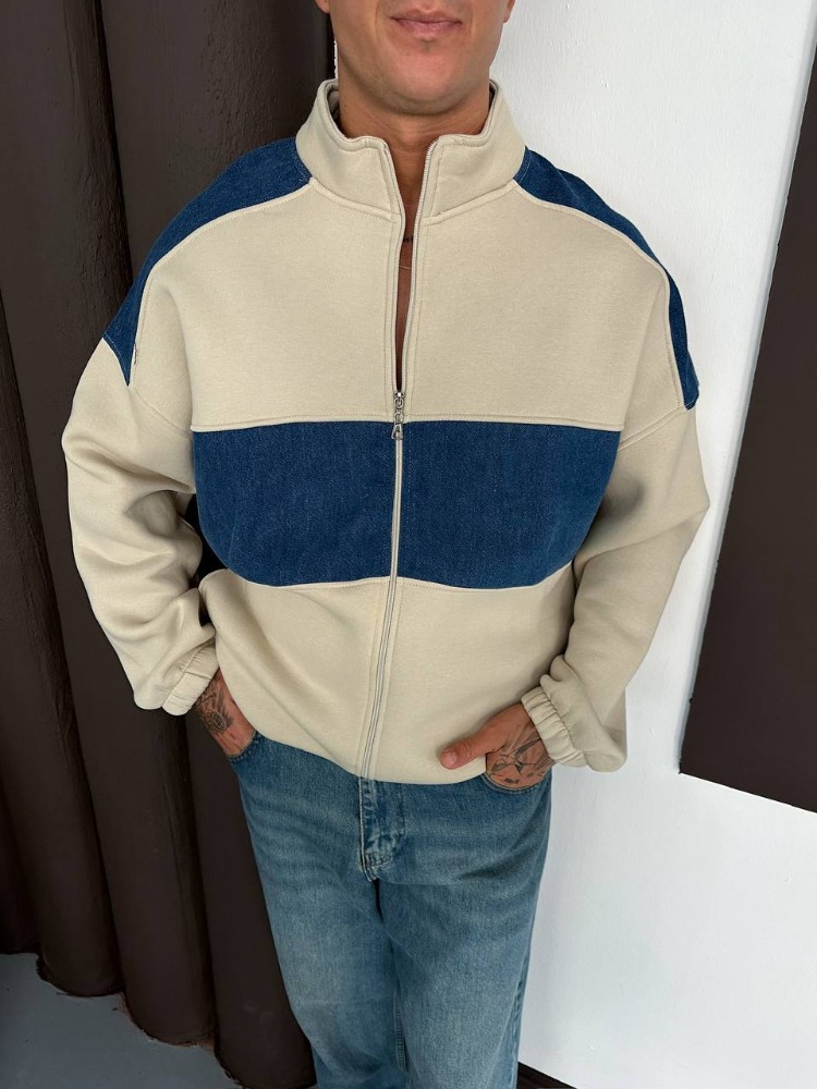 Oversize Desenli Ceket