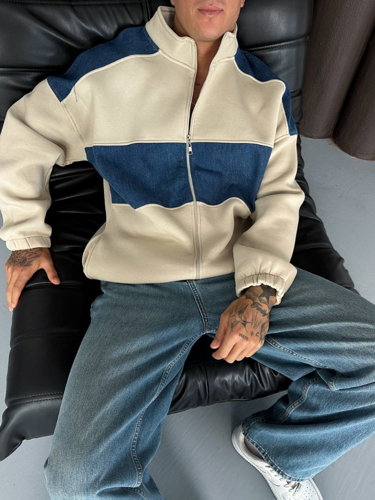 Oversize Desenli Ceket