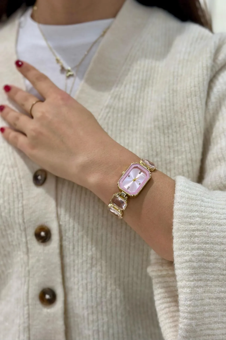 Swalora Crystal Garden Pembe Saat