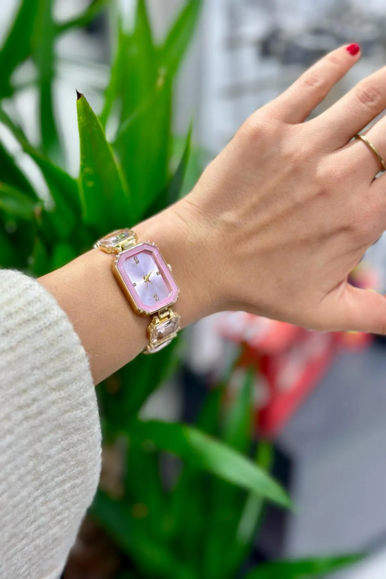 Swalora Crystal Garden Pembe Saat