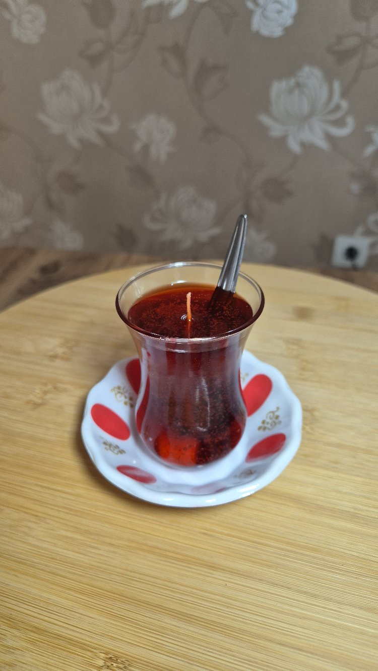 Türk çayı mum