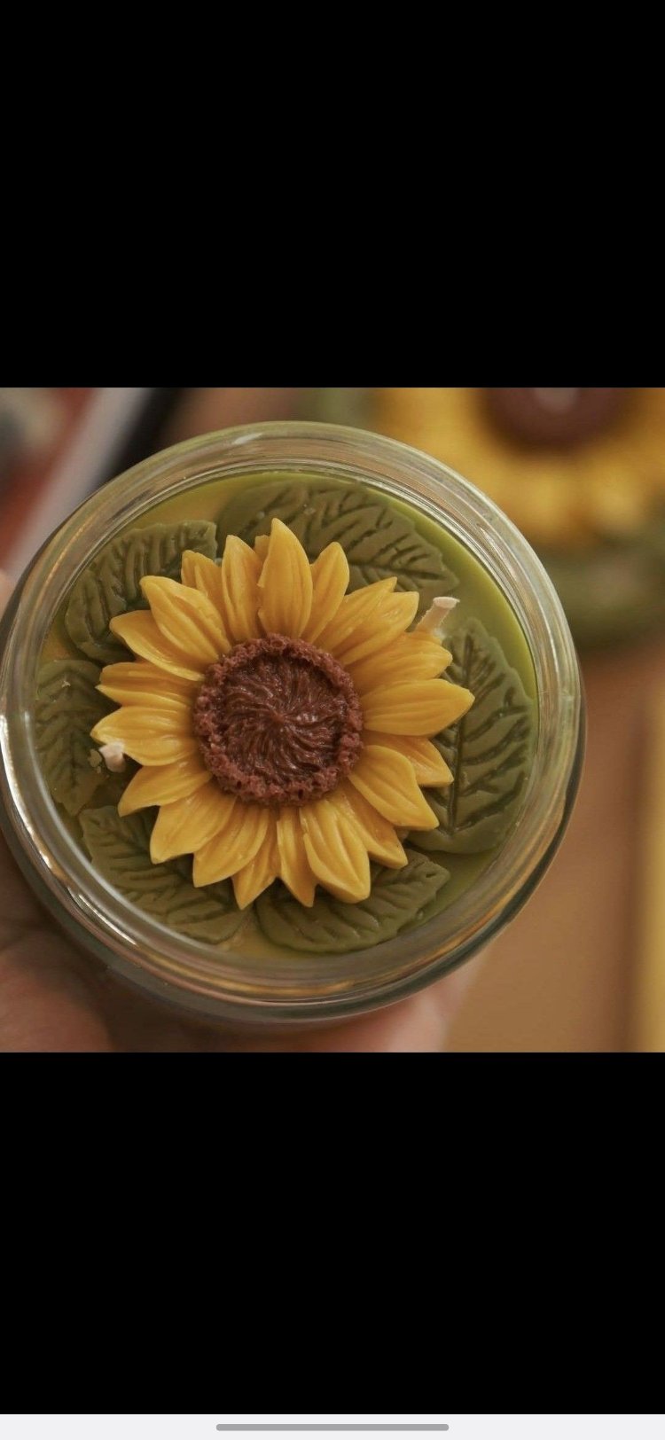 Sunflower kavanoz mum