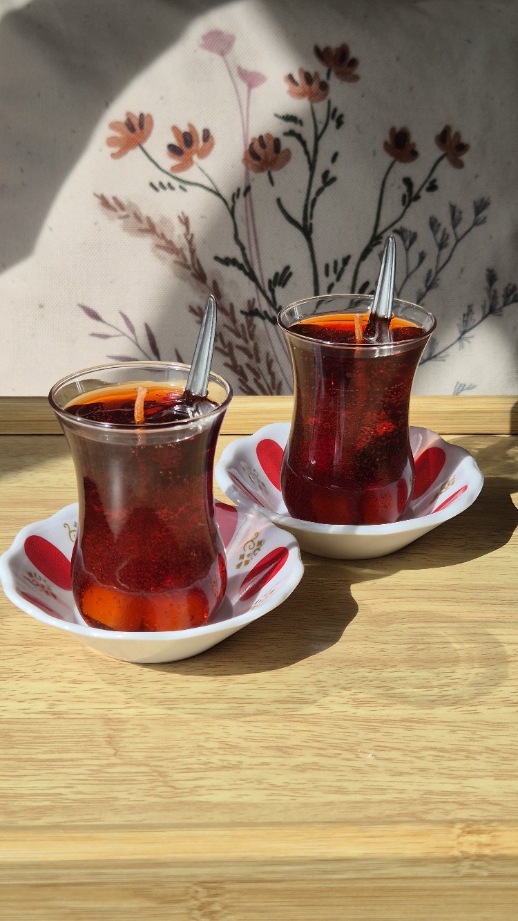 Türk çayı mum