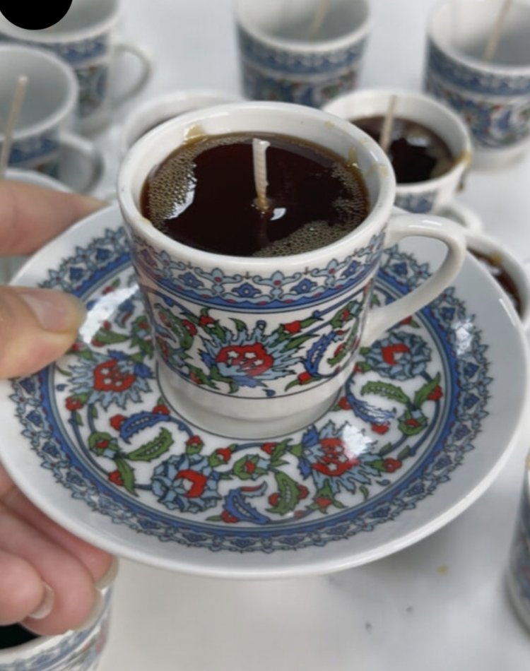 Türk kahvesi mum