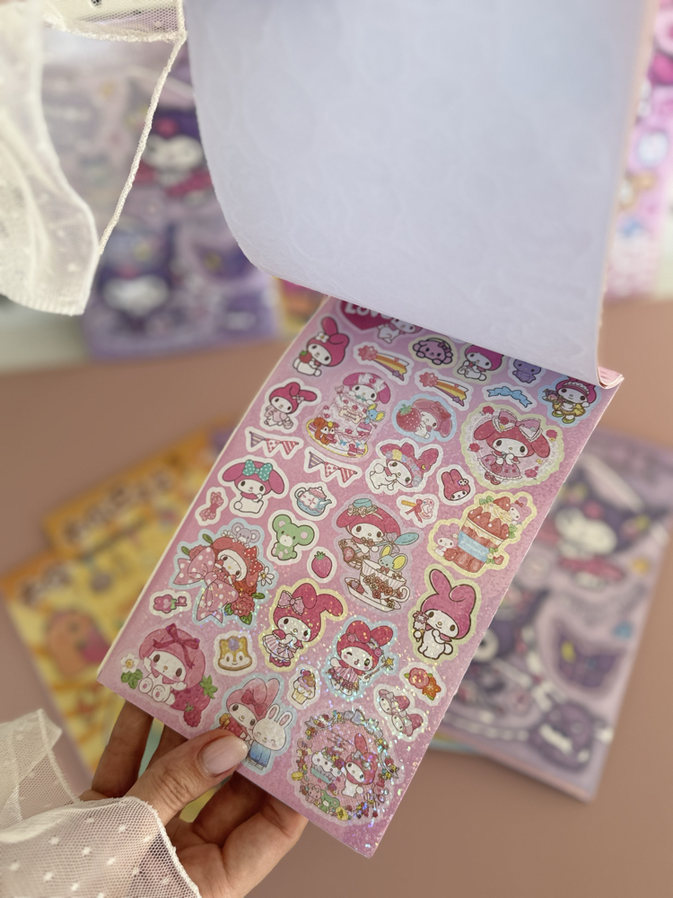 Kuromi/Capy Bara / My Melody 100 lü sticker