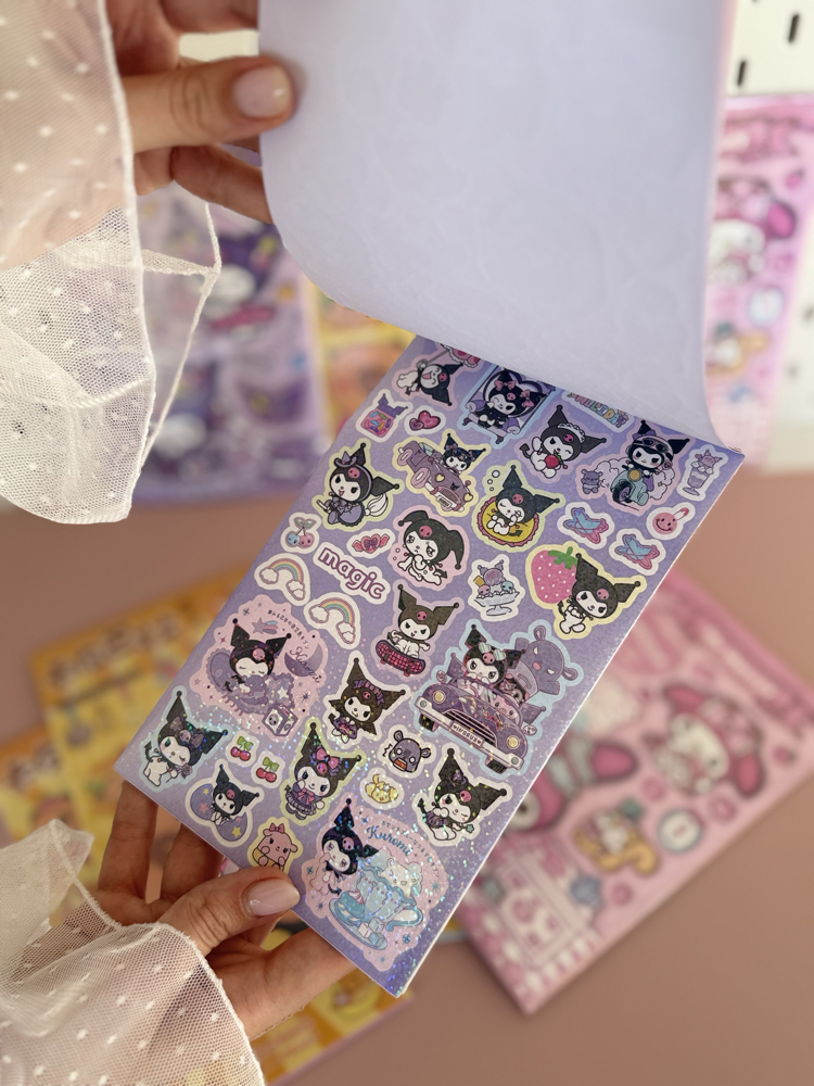 Kuromi/Capy Bara / My Melody 100 lü sticker