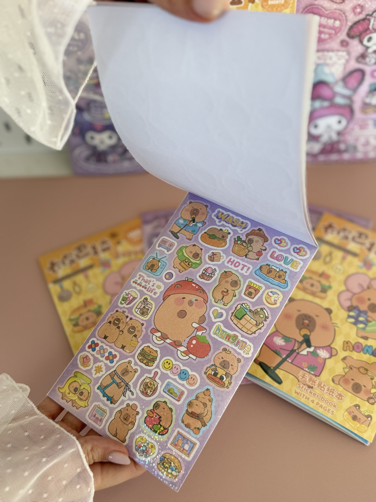Kuromi/Capy Bara / My Melody 100 lü sticker