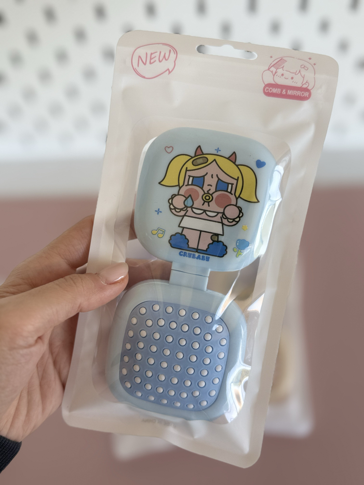 Cry baby aynalı katlanır tarak /saç fırçası