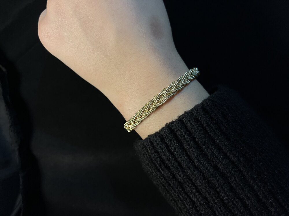 xuping hasır model gold bileklik